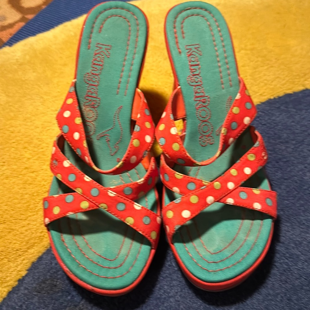 KANGAROOS Ester Espadrilles Wedge Size 8.5